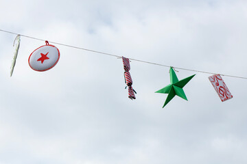 New Year's decorations made by children