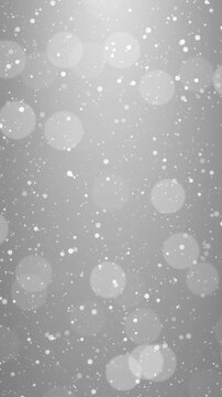 Elegant white dust particles with light bokeh slowly drifting in motion. Full HD. 4K