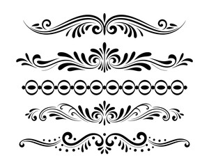 Fototapeta premium set of floral elements