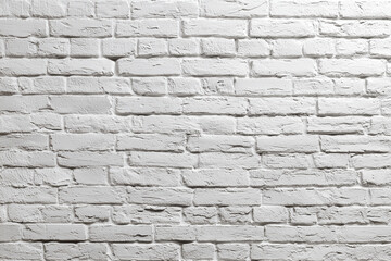 Obraz premium Modern White Painted Brick Wall Texture