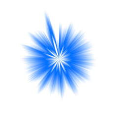 Glowing Blue Starburst Light Flare,lens flare, Blue sparkle, bule star, light effect. Abstract Sparkle Effect for Overlay on Transparent Background