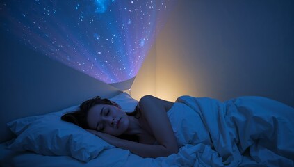 woman sleeping in bed