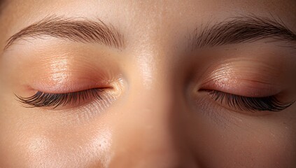 woman applying mascara