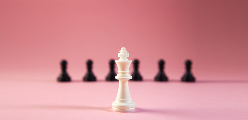 the figure of a chess game. business concept.