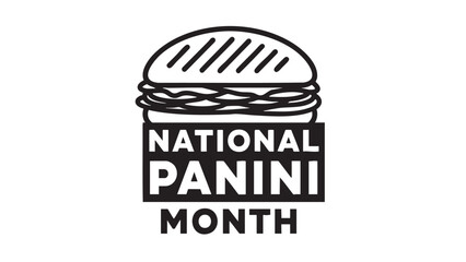 Creative logo design for national panini celebration month