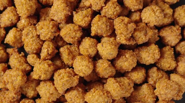 closeup of traditional fried vegetable balls background