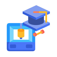 3D printer manufacturing degree future technology concept illustration art