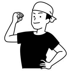 頼もしい居酒屋の男性店員