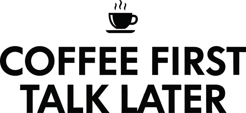 A must-have typography shirt for coffee lovers who need caffeine before social interaction. Simple bold text delivers instant humor and everyday relatability.