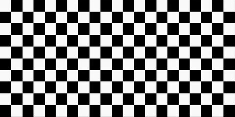 Fototapeta premium Seamless transparent pattern background. Abstract checkered checkerboard for game. Checkerboard seamless pattern. Grid with geometric square shape, race or rally flag and mosaic floor tile.