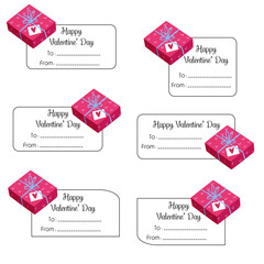 Valentine&rsquo;s Day Gift Tags and Labels Collection