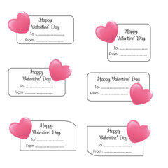 Valentine&rsquo;s Day Gift Tags and Labels Collection