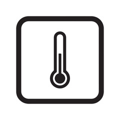 Thermometer Icon &ndash; Temperature Measurement and Climate Control Vector