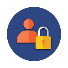 Login Vector Icon illustration 3d style