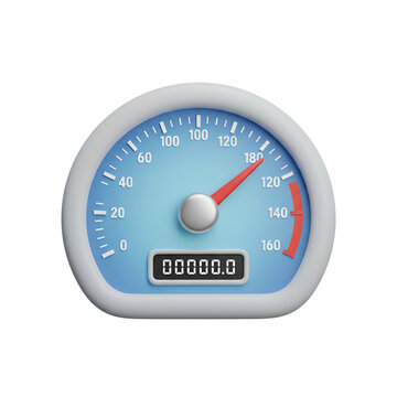 Racing tachometer with digital odometer display.