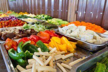 Fresh vegetables are a nutritious food.