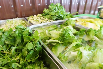 Fresh vegetables are a nutritious food.