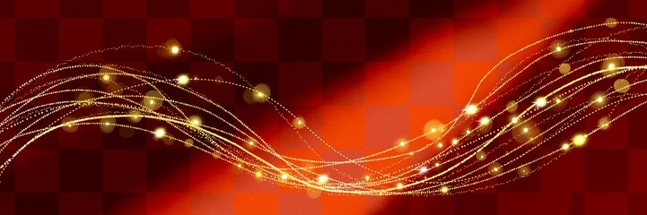 クリスマス風金ブラシストロークが輝く豪華,えんじ色横長背景