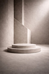 Modern Architectural Concrete Background with Copy Space