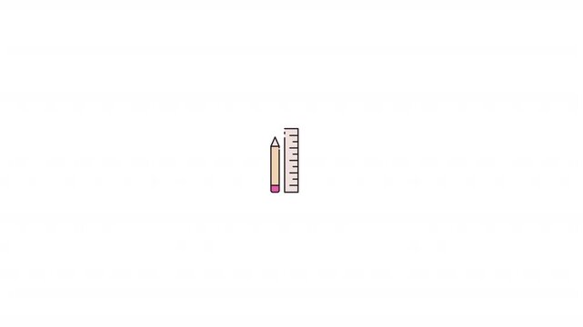 Ruler and pencil icon