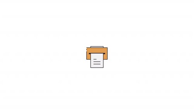 Printer technology icon