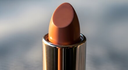 Brown Lipstick in Gold Tube