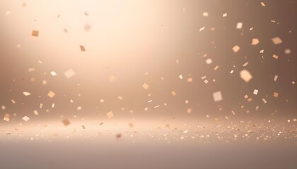 Luxury wide background with floating confetti ribbon textures and refined 2026 number creating calm festive celebration mood party design template