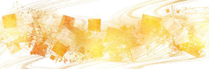 正月風金色ブラシストロークが輝く豪華,透過背景ワイドサイズ