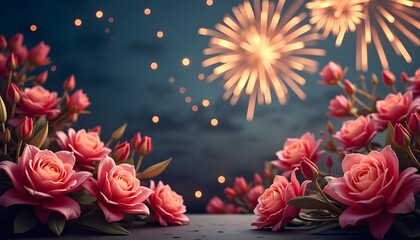  Elegant New Year Floral Celebration Backgrounds