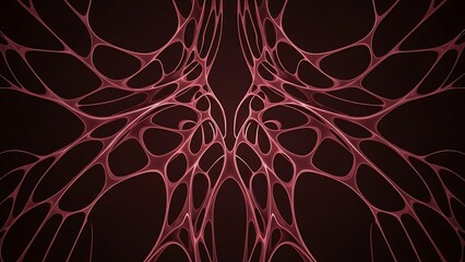 Intricate organic network abstract - complex biological structure visual.