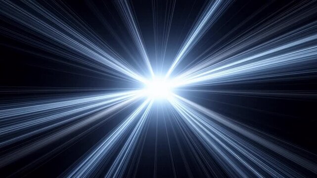 Bright light rays emanating from center
