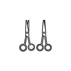 Trauma Shears line art cutting instruments for emergencies