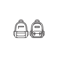 Travel Backpack Line Art Lightweight Durable Comfortable