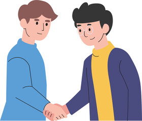 Business Handshake Partnership Agreement Illustration