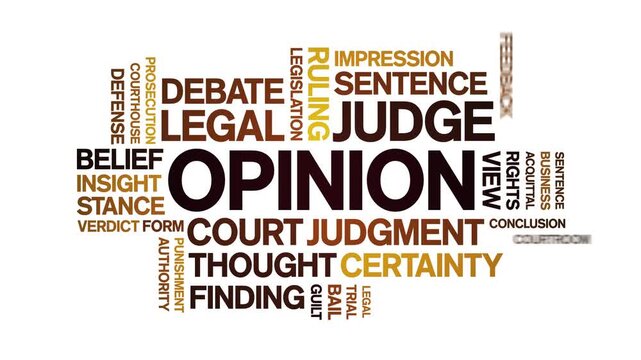 Opinion animated word cloud-text design animation tag kinetic typography seamless loop.