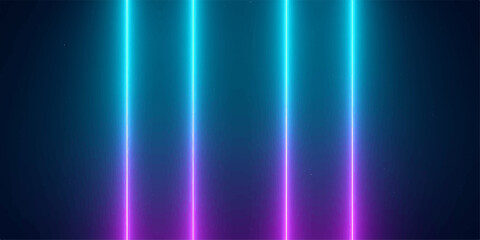 Obraz premium An abstract blue background with motion rays creates a digital art wallpaper featuring a bright glow of energy and light waves against a dark space texture for a high technology design backdrop