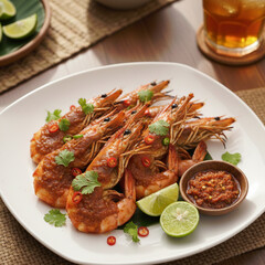 Spicy Grilled Prawns With Sambal