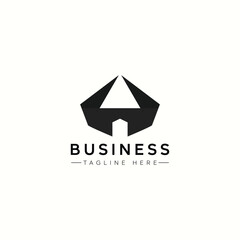 Abstract letter a real estate logo