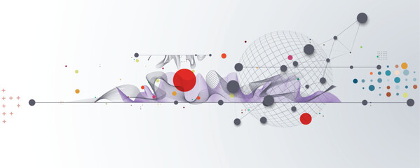 Modern abstract technology and science background concept