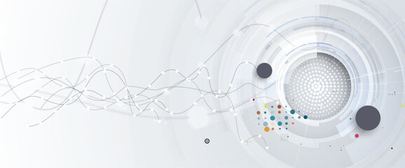 Modern abstract technology and science background concept