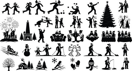 Winter Celebration Silhouette Collection