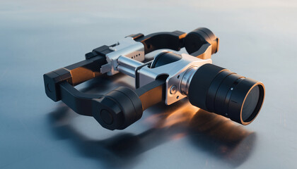 Advanced modern camera stabilizer for smooth filming and photography.