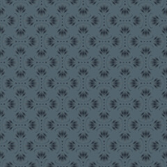 Seamless monochrome gray geometric pattern in art deco style.