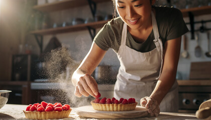 A final touch of ruby red completes the golden masterpiece, crafted with patience and passion