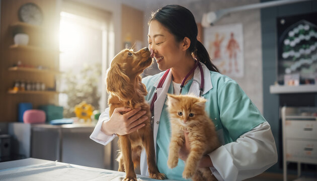 A double dose of joy fills the bright examination room as health and happiness are confirmed for the tiniest patients