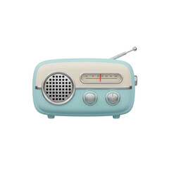 Fototapeta premium Vintage Retro Style Radio Receiver Device.