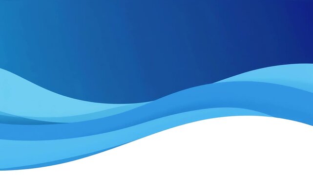 Abstract blue shape line wave background animation