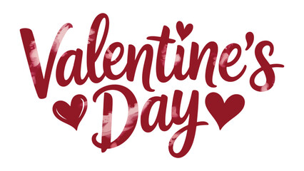 Valentine's Day Calligraphy: Artistic and romantic, this image encapsulates the essence of Valentine's Day through elegant calligraphy, adorned with hearts.