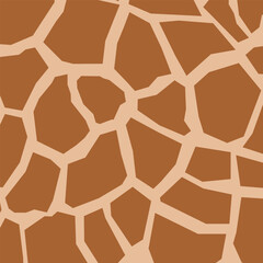 Obraz premium Giraffe skin texture seamless pattern. Vector leopard skin texture set for fashion print design, fabric, textile, wrapping paper, background, wallpaper