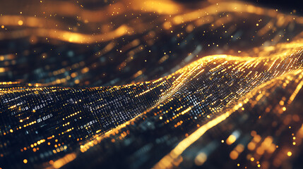 Ultra-realistic golden finance background with stock market graphs, money, gold bars, candlestick charts, luxury infographic design.